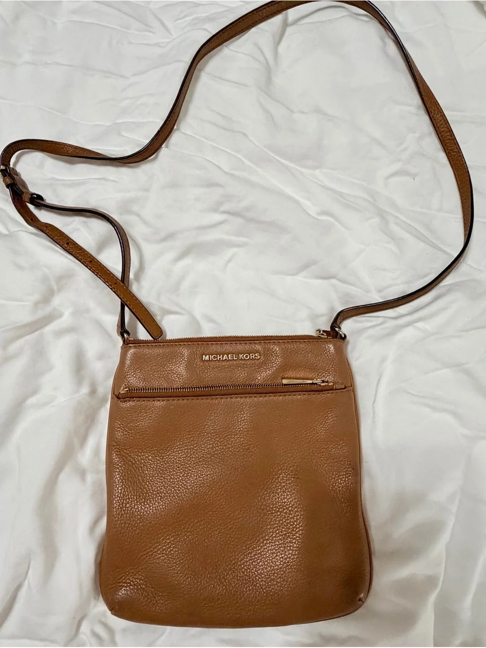 Michael Kors Tan Leather Crossbody